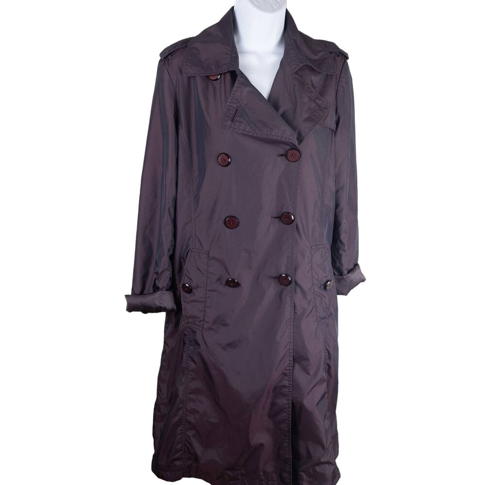 Ellen Tracy Purple Rain Trench Coat Small
